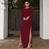 Nadafair Backless Sexy Party Dress