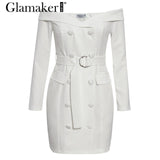 Glamaker Sexy white off shoulder