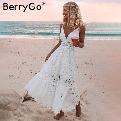 BerryGo White pearls sexy women