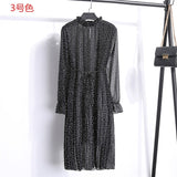 Two layers chiffon pleated dress