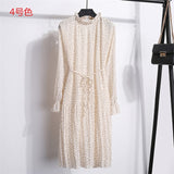 Two layers chiffon pleated dress
