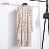 Two layers chiffon pleated dress