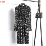 Two layers chiffon pleated dress