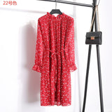 Two layers chiffon pleated dress
