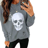 MOSHENQI Sweatshirt Female Skull Harajuku