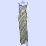 Dulzura snake print chiffon sexy women