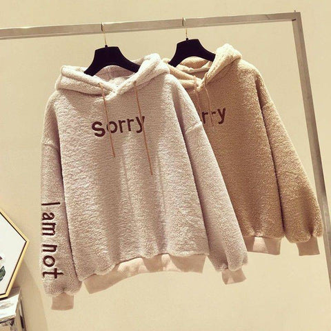 Warm Spring and Autumn Women Long Hoodies