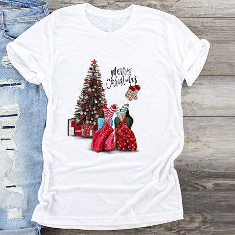 BONJEAN T-Shirt  Warm Wishes New Year Merry