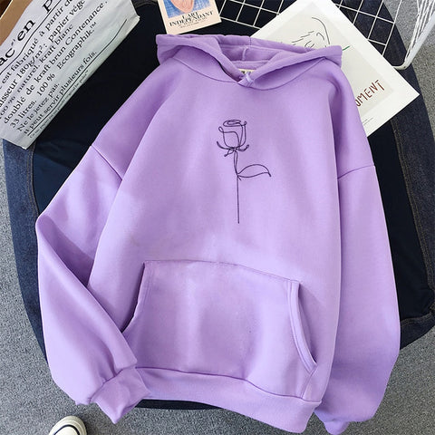 KEEVICI Hoodie Women Loose Korean Style