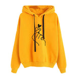 Fashion Hoodies Casual Cute Finger