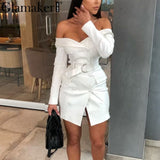 Glamaker Sexy white off shoulder